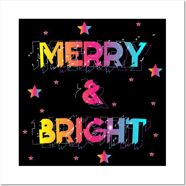 Merry and Bright Wall Art by MZeeDesigns